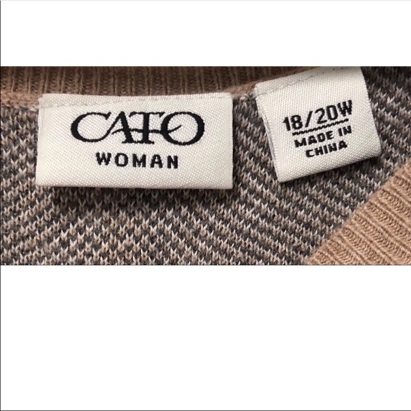 Cato Cheetah Print Sweater Size 18/20W - Picture 3 of 3